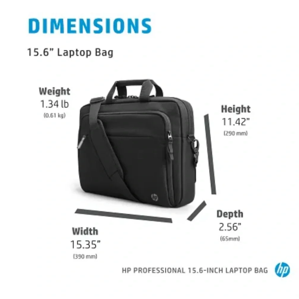 NWT HP Professional 15.6-inch Laptop Bag